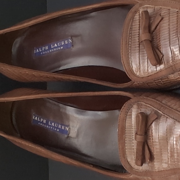 Ralph Lauren Collection Brown Heeled Shoes,Size 7. - Picture 3 of 12